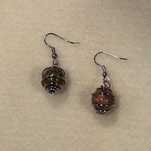 22136 Unakite Jasper Earrings